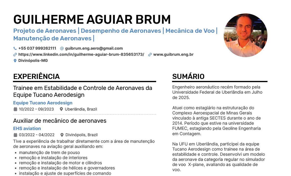 CV Guilherme Aguiar Brum